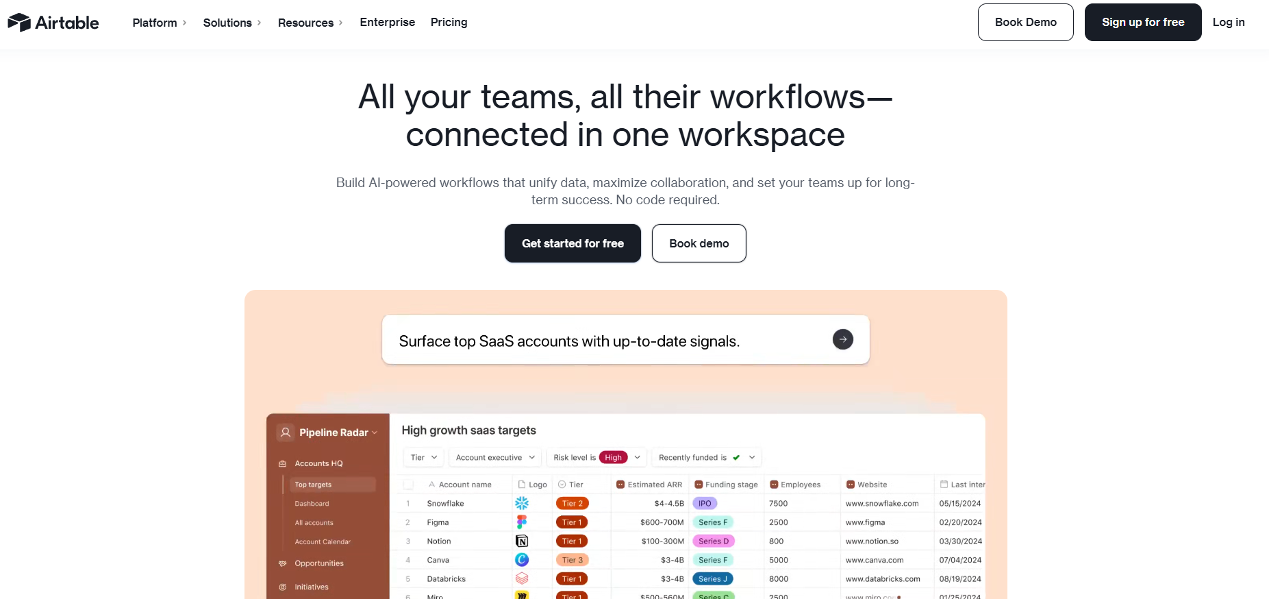 Airtable product reference
