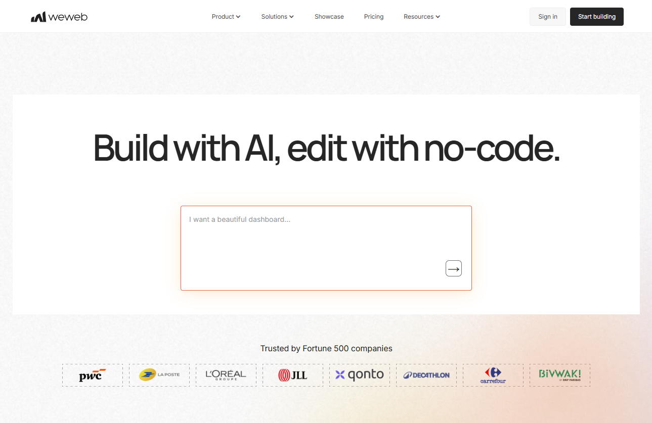 WeWeb product reference